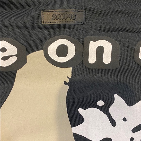 NWT Cactus Plant Flea Market Skims Collab Size Large black teddy bear hoodie - Picture 4 of 10